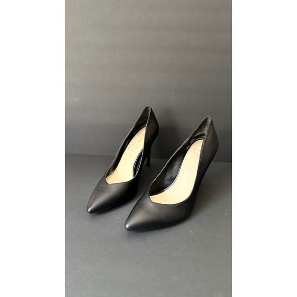 Black Pointed Toe Pumps Classic Stiletto Heel Career Dress Shoes. 7.5 - Picture 1 of 5